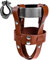Bike Water Bottle Holder,Height Adjustable Bike Cup Holder Handlebar,Shockproof Bike Bottle Holder,Vintage Brown Leather Bike Drink Holder