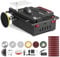 Mini sega circolare da tavolo, piccola con levigatrice a nastro, 300 W, multifunzione, portatile, di precisione, fai da te, in miniatura, con 4 lame, lama per sega da 0,1 – 30 mm, per artigianato in