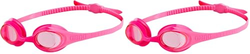 ARENA Spider Kids Swimming Goggles For Children, Pool Goggles With UV Protection, Self-Adjusting Nose Bridge, Hypoallergenic Silicone Seals, Anti-Fog Treatment, 2-5 Years (Pack of 2)