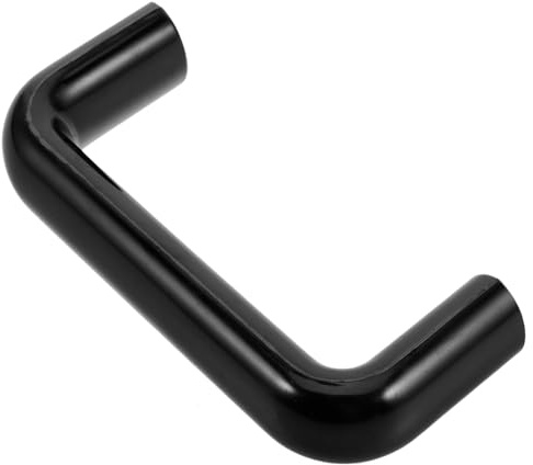 JUMPLAWN U Shape Black Bakelite Pull Handle with M8 Threaded Screw, 120mm Hole Centers Oven Door Replacement Handle for Kitchen Cabinets and Industrial Equipment