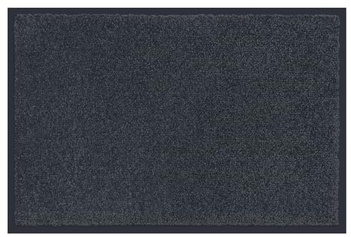 Carpet Diem Fußmatte Anthrazit, 80x200 cm, rutschfeste Schmutzfangmatte | Fußmatte Eingangsbereich, Innen & außen, rutschfeste Türmatte, Schmutzfang Teppich für Haustür, Fußabtreter Qualität aus EU