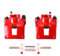 Power Stop Hintere S4604 Messschieber mit hoher Temperatur, pulverbeschichtet, Rot