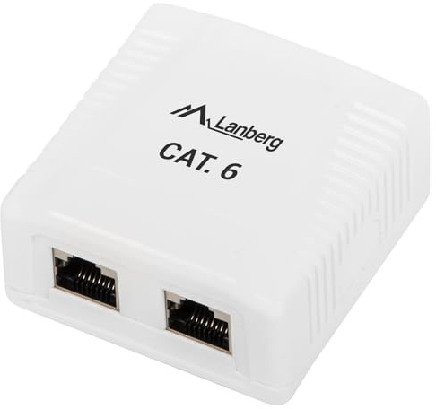 LANBERG - FTP Data Box 2-Port RJ45 Shielded Cat.6 Rack Cabinets