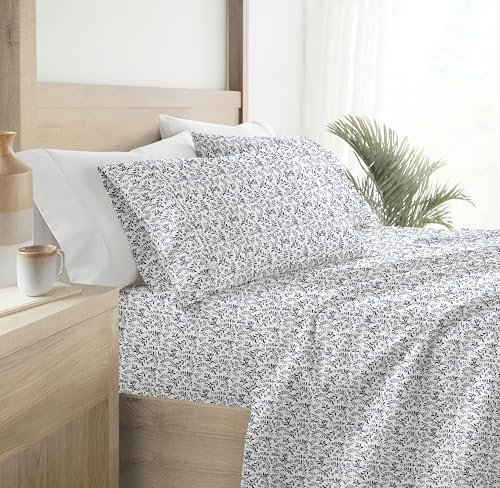 Queen-Bettwäsche-Set, 4-teilig, atmungsaktiv, kühlendes Queen-Size-Bettlaken, Tiefe Taschen- und knitterfreie Laken, passend für 40,6 cm große Matratzen, extra weich und
