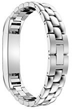 AISPORTS Kompatibel mit Fitbit Alta Armband für Damen Herren, Fitbit Alta Armband Edelstahl Verstellbares Sportarmband Metallschnallenarmband Ersatzarmband für Fitbit Alta/Alta HR Fitness Tracker