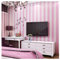Blooming Wall Papier peint autocollant Motif rayures modernes Rose et blanc