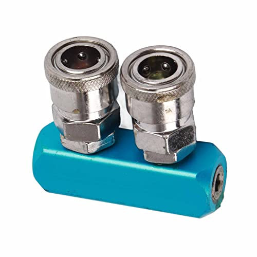 12mm Raccord Rapide Pneumatique Connecteur Filetage Femelle à Montage 2/3/4/5 Voie pour Connexion Pneumatiques et Tuyau d'Air(2 voie)