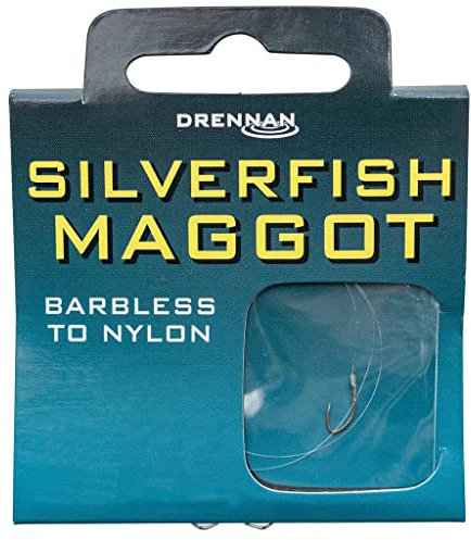 Drennan Barbless hooks to nylon Silverfish maggot size 18 to 2lb