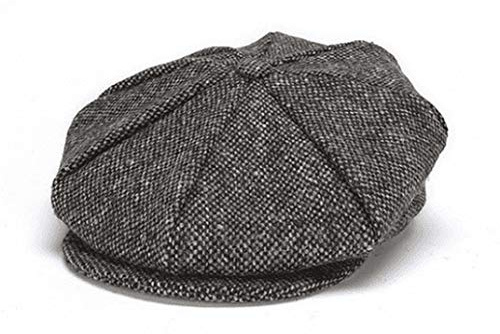 Hanna Hats Men's Donegal Tweed 8 Piece Cap Newsboy Cap