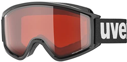 uvex g.gl 3000 LGL - Skibrille für Damen und Herren - konstrastverstärkend - vergrößertes, beschlagfreies Sichtfeld - black/lasergold lite-rose - one size