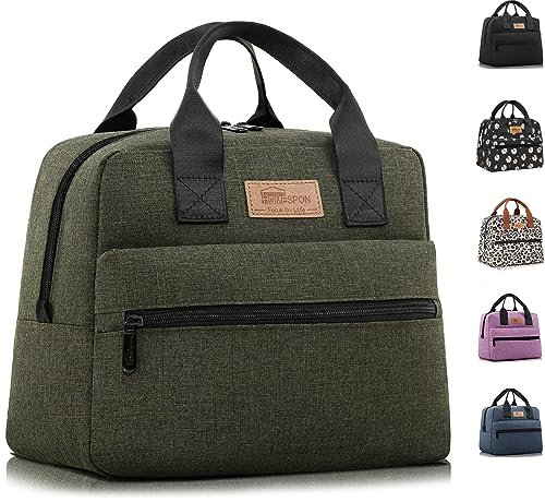 HOMESPON Lunchtasche Isolierte Kühltasche mit großer Kapazität und wasserdichtes Material. Tragbar für Frauen und Männer Schüler Büro Picknick(Grün)