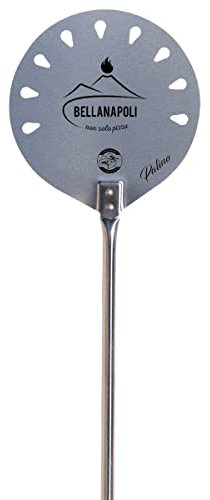 Univers Du Pro BELLANAPOLI - Pelle à pizza Ronde Inox Ø22cm Manche 1.50m Pelle à pain Accessoire Four à Pizza Qualité Professionnelle