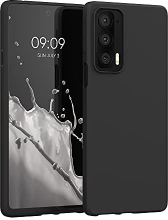 kwmobile Custodia Compatibile con Motorola Edge 20 Cover - Back Case per Smartphone in Silicone TPU - Protezione Gommata - nero matt