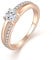 YL Verlobungsring Damen 925 Sterling Silber Ring Damen Zirkonia Rosegold Ringe Silberringe Eheringe Ringe Frauen
