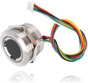 Fingerabdruckleser-Sensormodul, R503 Kreisförmiges Kapazitives Fingerabdruck-Identifikationsmodul Kapazitiver Fingerabdruck-Scanner mit 2-Farben-Ringanzeigeleuchte