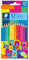 STAEDTLER Buntstifte Noris Happy mit hoch pigmentierten Farben, klassischer Sechskantform und weicher Mine, 12 farbenfrohe Buntstifte im Kartonetui, 146 C12 HA