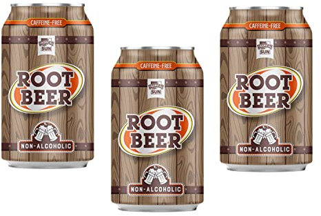 Tropical Sun Root Beer Cans, 330ml (Pack Of 3)