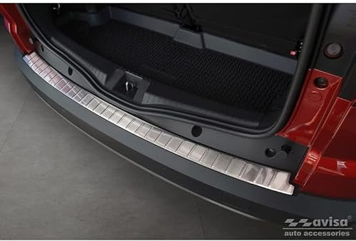 Avisa Edelstahl Heckstoßstangenschutz kompatibel mit Dacia Jogger 2022- 'Ribs'