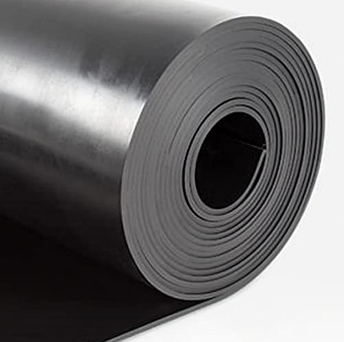 Mugar- Pavimento de Goma Negra Lisa-Suelo de Goma para Altas Cargas de Trabajo- Varios Grosores, Anchos y Largos- Suelo para Garajes y Gimnasios (SBR 2mm, 1,40x5m)