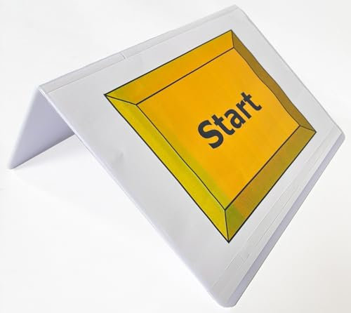 Aufsteller DIN A4 Querformat/Tischaufsteller/Werbeaufsteller/Rally Obedience Schilderhalter wetterfest… (25 Stück)