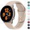 Mugust Armband Kompatibel mit Amazfit GTR 47mm / GTR 2 / GTR 2e / GTR 3 / GTR3 Pro/GTR 4 / Stratos 3 / Stratos 2, 22mm Neues Silikon Armband Sport Ersatz Uhrenarmband,Milchtee Farbe