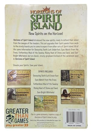 Greater Than Games Horizons of Spirit Island Punchboard Panels Cooperative Strategy Board Game Accessory Premium Component Upgrade