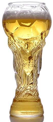 Verre Biere, Tasse à Bière Football, Verre Football, Idéal pour Regarder les Matchs Football(450ML)