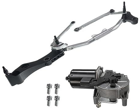 Frankberg Wischergestänge+Wischermotor Vorne Kompatibel mit 5er E60 520-550 M5 Stufenheck 2003-2010 5er Touring E61 520-550 M5 Kombi 2004-2010 Replace# 61617194029