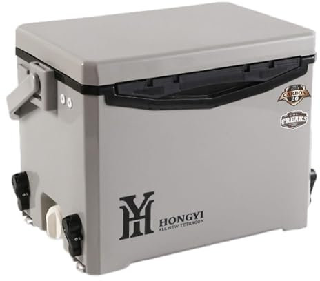 Tioheam Insulated Ice Chest, Portable Ultra-Light Ice Chest Cooler, Travel Cooler for Beverages, Picnics, Barbecues, Boats, Keeps Drinks Cold and Freshing