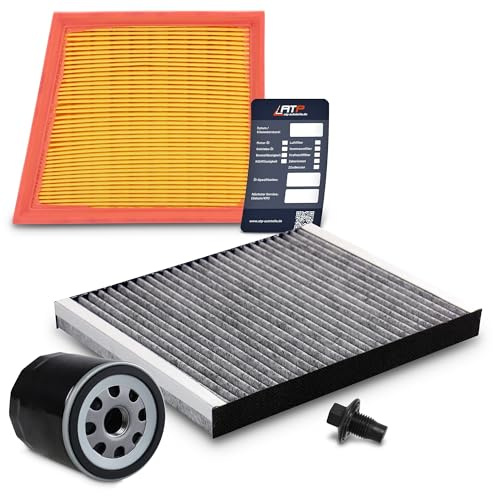 ATEC Germany Set di filtri di ispezione con 1x filtro olio, 1x filtro abitacolo, 1x filtro aria, Compatibile con FORD FIESTA Mk6, B-MAX (JK), TOURNEO COURIER B460, ECOSPORT