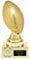 eberin · American Footballpokal mit Wunschtext · Super Bowl · Fantasy Football · Komplettfigur Football · stabiler Kunststoffpokal gold · Größe 18 cm
