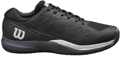 Wilson Men's Rush Pro Ace Tennis Shoes, Black/Ombre Blue/White, 8.5 UK