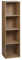 URBNLIVING Tier Wooden Bookcase Shelving Display Storage Shelf Unit Wood Shelves (Oak, 4 Shelf)