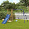 Cozynest Klettergerüst mit Rutsche Schaukel Kletterwand, Spiel-Zubehör für GartenSpielturm Imprägniertes Kiefernholz