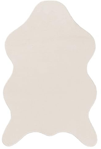 Koza Home Dekofell Teppich aus Tierfell 60x90 cm | Lammfell Teppich Weich und Flauschig Fell für Stühle | Deko Fell Fellteppich