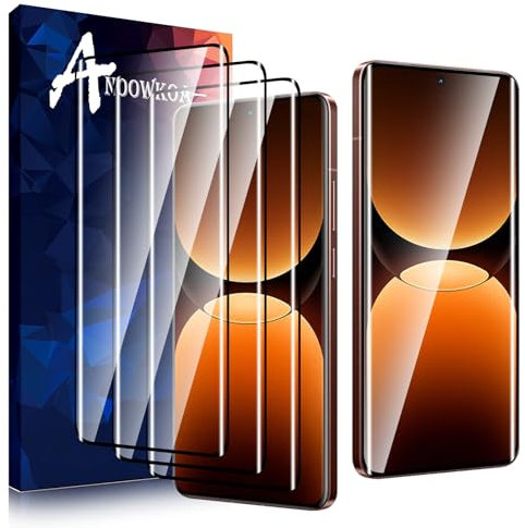 Anoowkoa Protector de Pantalla para Realme GT7 Pro,Cristal Templado Pantalla Entera Antihuellas elícula protectora de vidrio templado Realme GT7 Pro,3 PCS