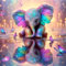 Gutluz Diamond Painting Kinder Tiere Elefant 5D Diamond Painting Erwachsene schmetterling Diamant Painting Bilder Erwachsene Diamond-Painting Kit als Geschenke Bastelset Erwachsene Diamond Art