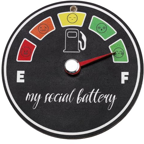 BOXOB Accessoires de Suspension de Voiture à Batterie Sociale, Plaque Suspension Batterie Sociale Amusante Ornement pour Accessoires Décoration Intérieure Voiture