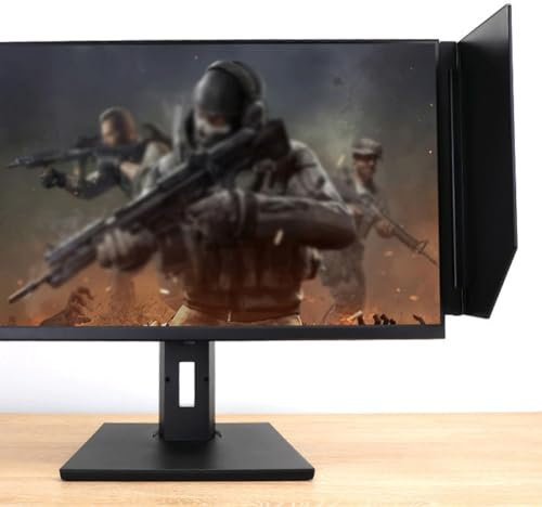 Sonnenschutz for Desktop-Computer, tragbarer Sonnenschutz for LED-Videomonitore, 17-28-Zoll-Blendschutz for Monitore, 180°-Einstellwinkel, Sichtschutz, PC-Bildschirmabdeckung fürs Büro, for Spielen(Ri
