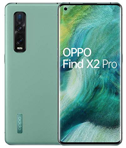 OPPO Find X2 Pro Smartphone, Display 6.7'' OLED, 3, Fotocamere, 12GB RAM + 512GB storage, Single Sim Green (Ricondizionato)