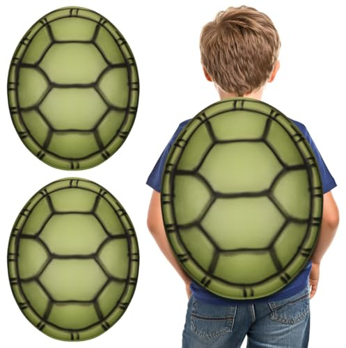 ifundom 2PCS Turtle Shell EVA Turtle Shell Backpack Tortoise Cosplay Costume Props for Halloween Party Dress Up Cosplay Costume Accessories