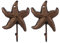 LABRIMP Antike Wandhaken aus Gusseisen im Seestern Design Praktische Aufbewahrung und Dekorativer Wandschmuck für Badezimmer Küche und