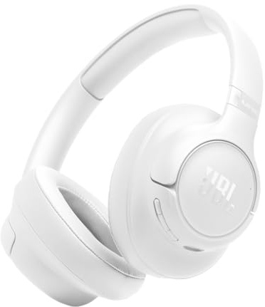 JBL Tune 730 BT Cuffie Over-Ear Bluetooth Wireless, Pieghevoli e Leggere, JBL Pure Bass, Connessione Multipoint, fino a 76 ore di Autonomia, Google Fast Pair, Microsoft Swift Pair, Bianco