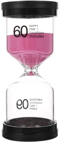 MOLUCKFU Sablier Décoratif avec Rose Minuterie Multifonction Artistique pour Maison Accessoire Cadeau Élégant et Anti-Stress