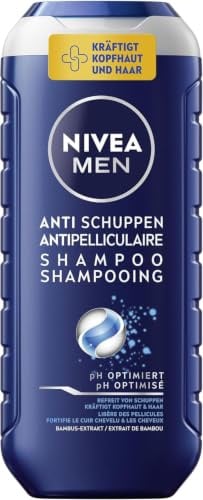 NIVEA MEN Anti-Schuppen Shampoo 5er-Set (5 x 250 ml), kräftigendes Shampoo gegen Schuppen, Männer Shampoo mit Bambus-Extrakt und pH-optimierter Formel, für gesundes Haar und Kopfhaut