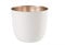 Gift Company 76741 Windlicht - Teelichthalter - Kerzenhalter - Madras weiß/Gold - M - Ø 10 cm Höhe 8,5 cm