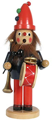 OBC Räuchermännchen Musiker bunt, 18 cm, Dekofigur handbemalt im Kunsthandwerks-Stil/Räuchermann/Räucherfigur aus Holz