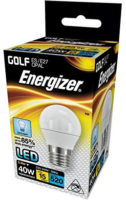 Energizer LED Golf Bulb S13572 ES 5.9w 40w Daylight Pack of 2