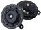Autohupe Super Loud High und Low Twin Horn Kit, Riloer 118-139 dB Schwarz 12V Car Siren Dual Tone Elektropumpe Laute Lufthupe für Autos Auto Motorräder Boote SUV ect