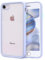 zelaxy Custodia Trasparente Case Compatibile per iPhone SE 2022 iPhone SE Iphone 7 Iphone 8 Cover Posteriore Rigida Antiurto Leggera con Bordi in Silicone + Protezione dello Schermo-Lila